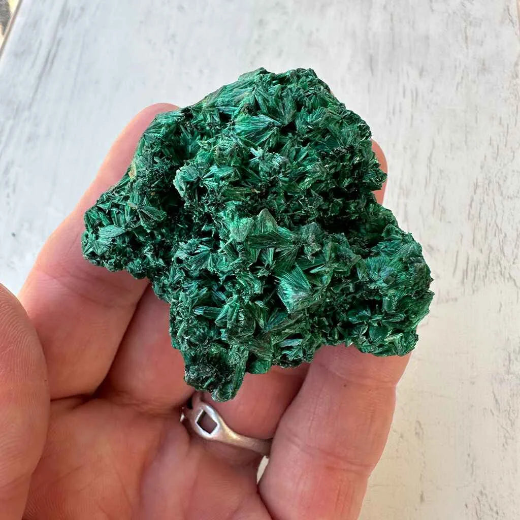 2.5" Fibrous Malachite A