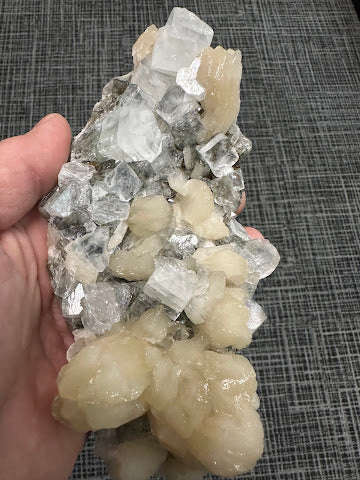 Green Apophyllite with Stilbite