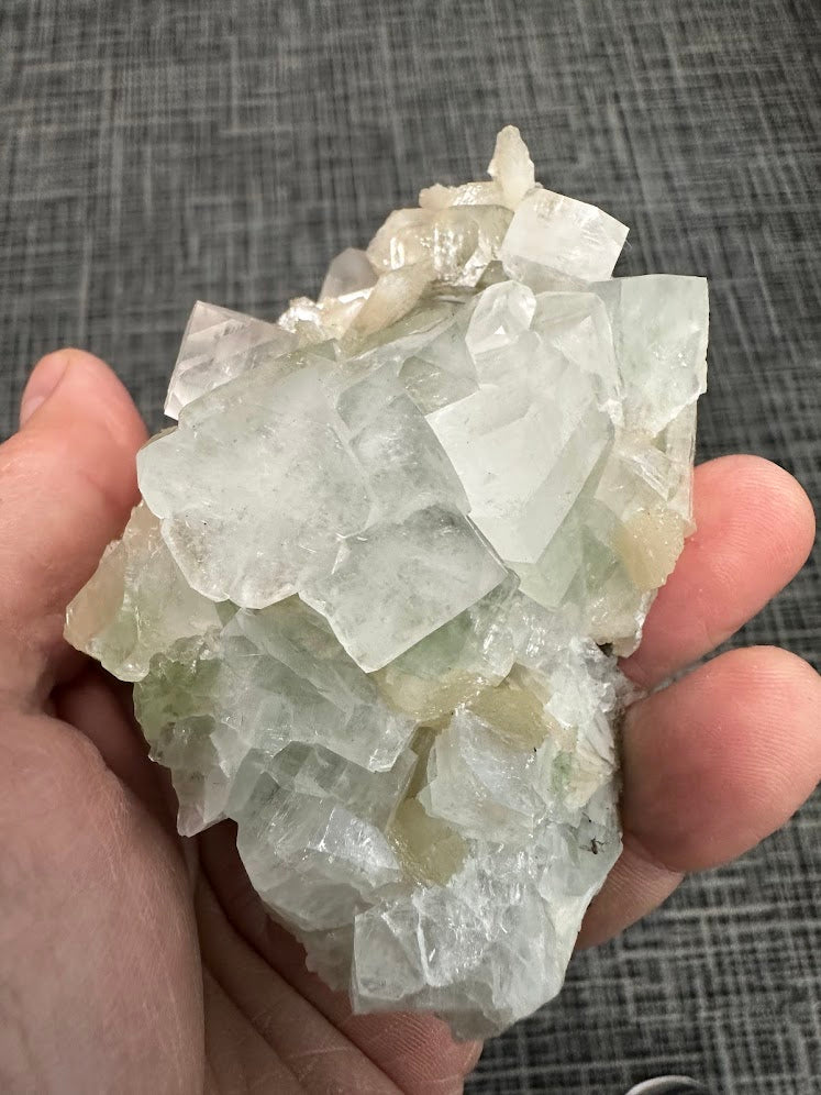 Green Apophyllite with Stilbite