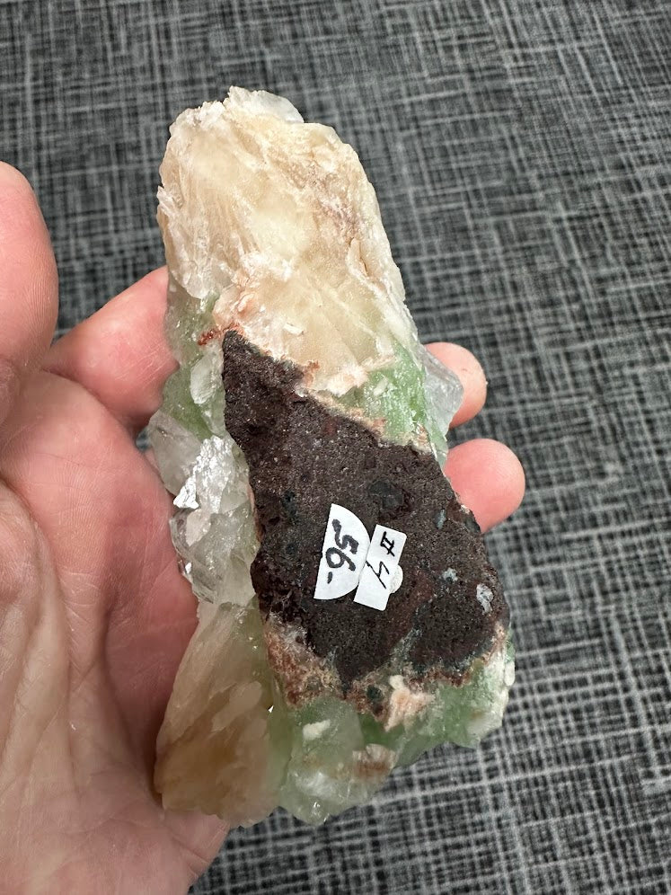 Green Apophyllite with Stilbite