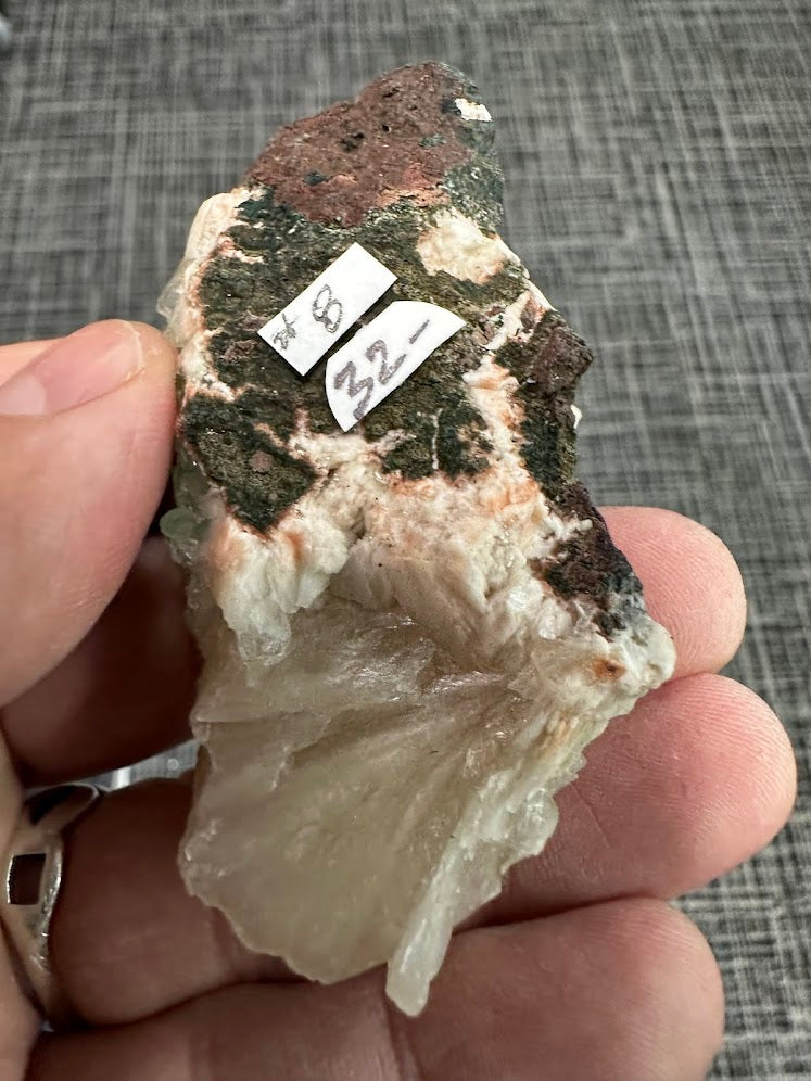 Green Apophyllite with Stilbite