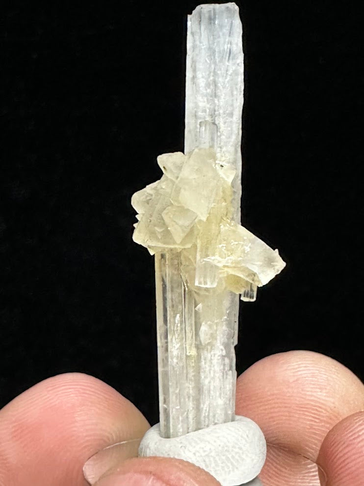 Scolecite with Calcite