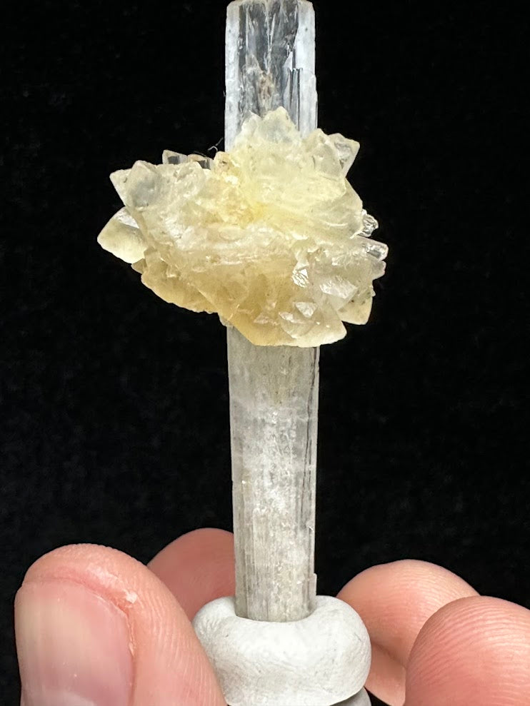 Scolecite with Calcite