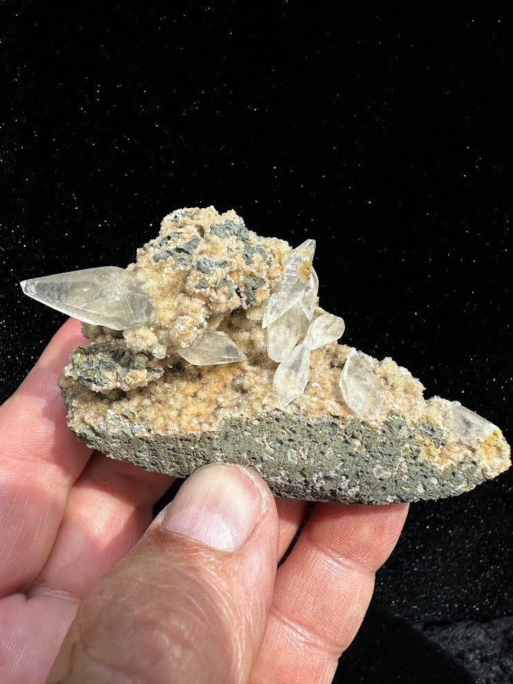 Calcite over Heulandite