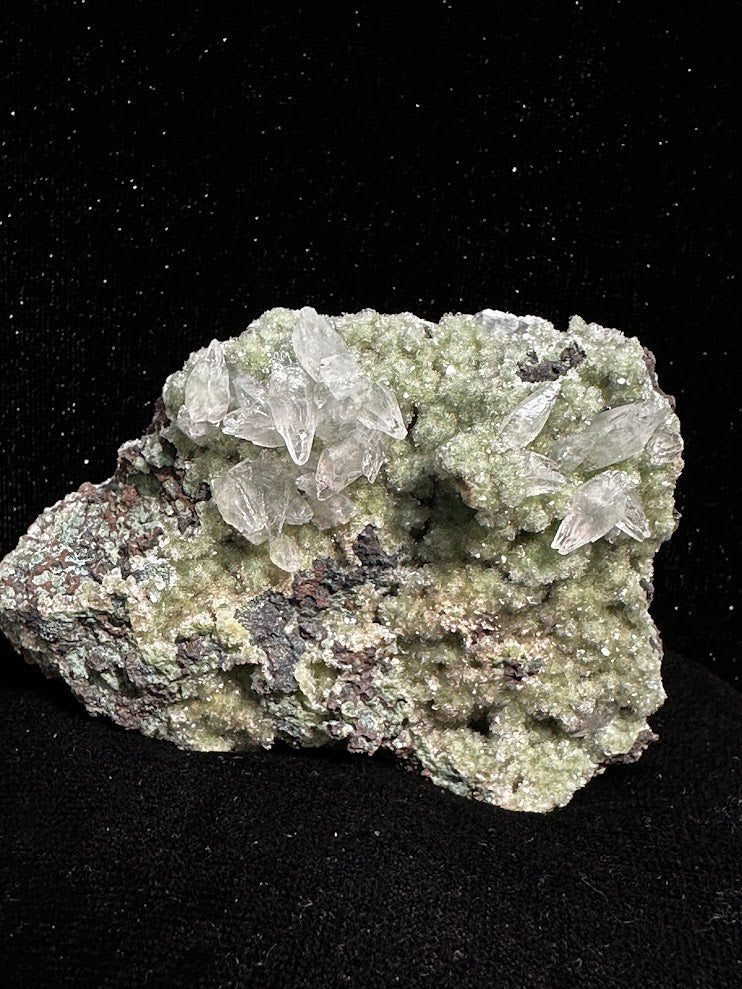 Calcite over Heulandite