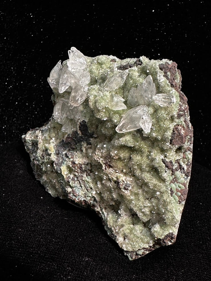 Calcite over Heulandite