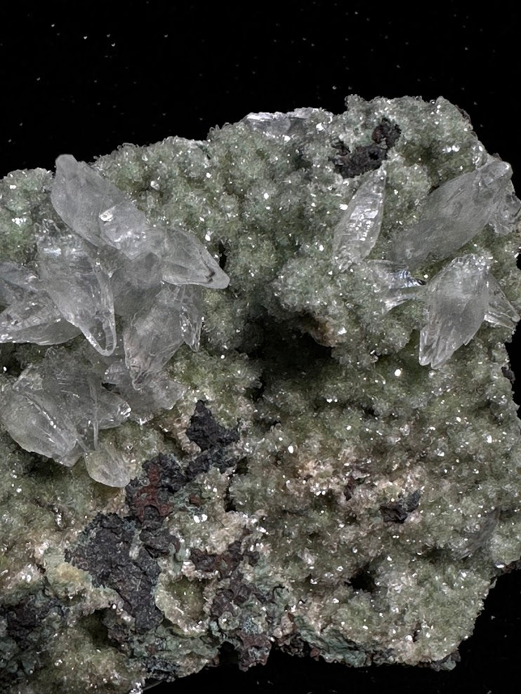 Calcite over Heulandite