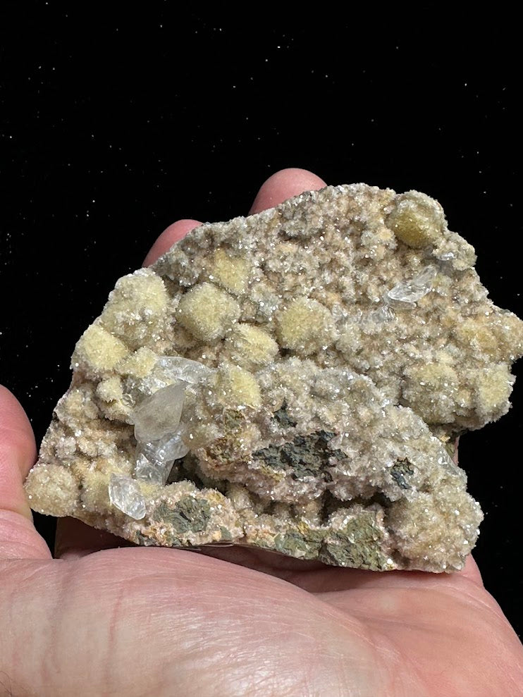 Calcite over Heulandite