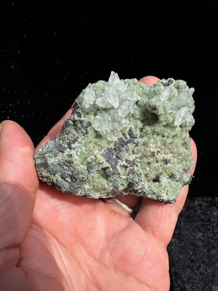 Calcite over Heulandite