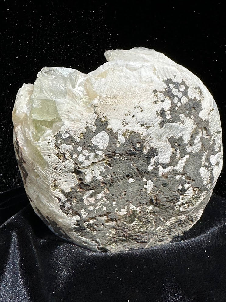 Green Apophyllite with Stilbite and Scolecite