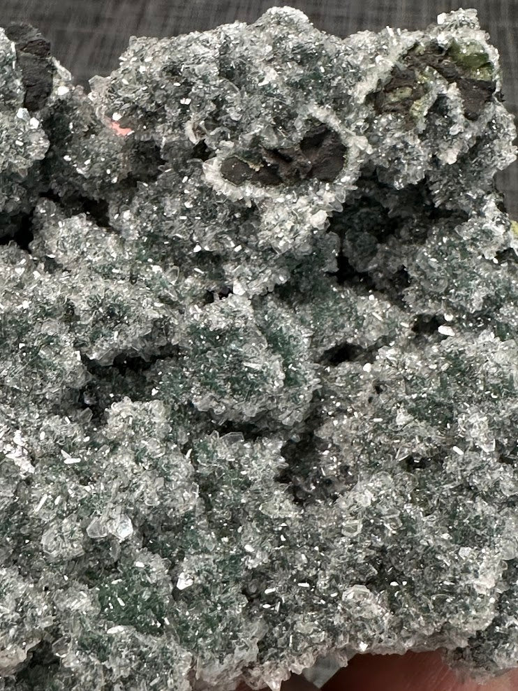 Green Drusy Heulandite Mineral Specimen
