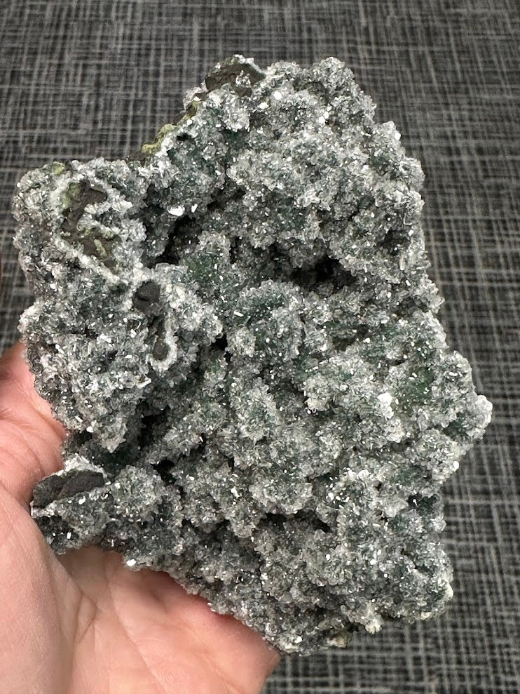 Green Drusy Heulandite Mineral Specimen