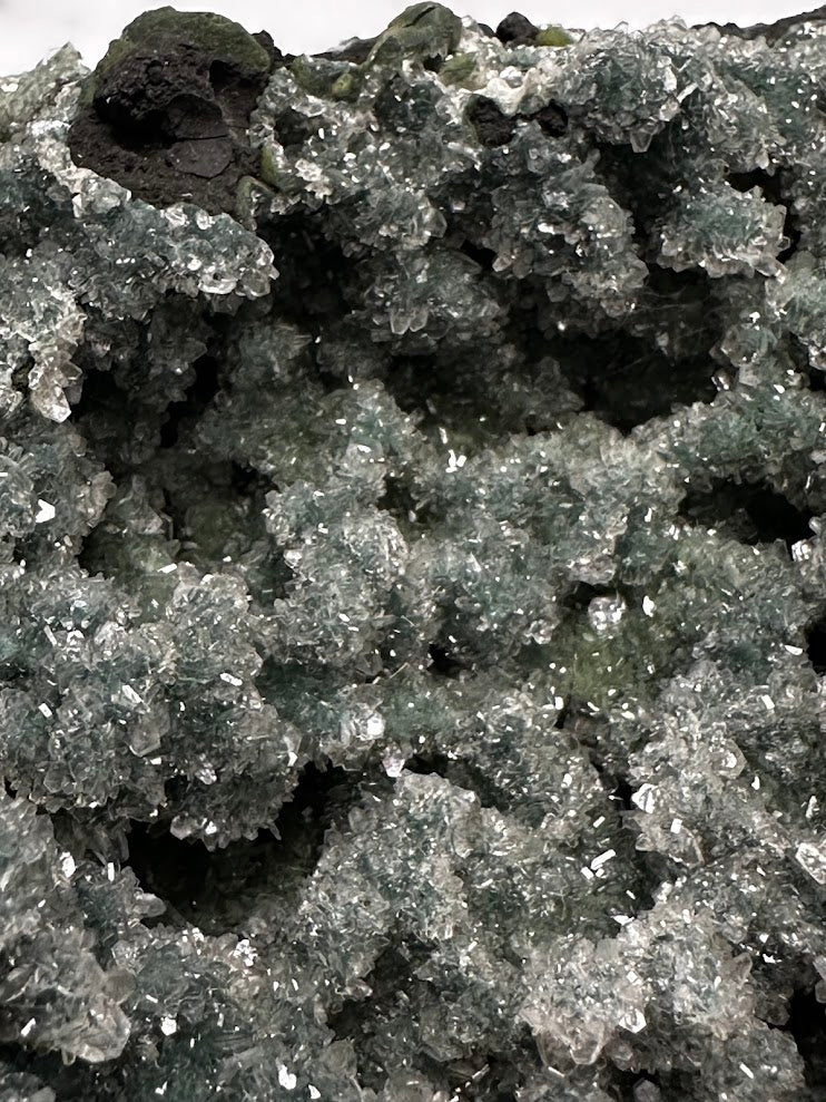 Green Drusy Heulandite Mineral Specimen