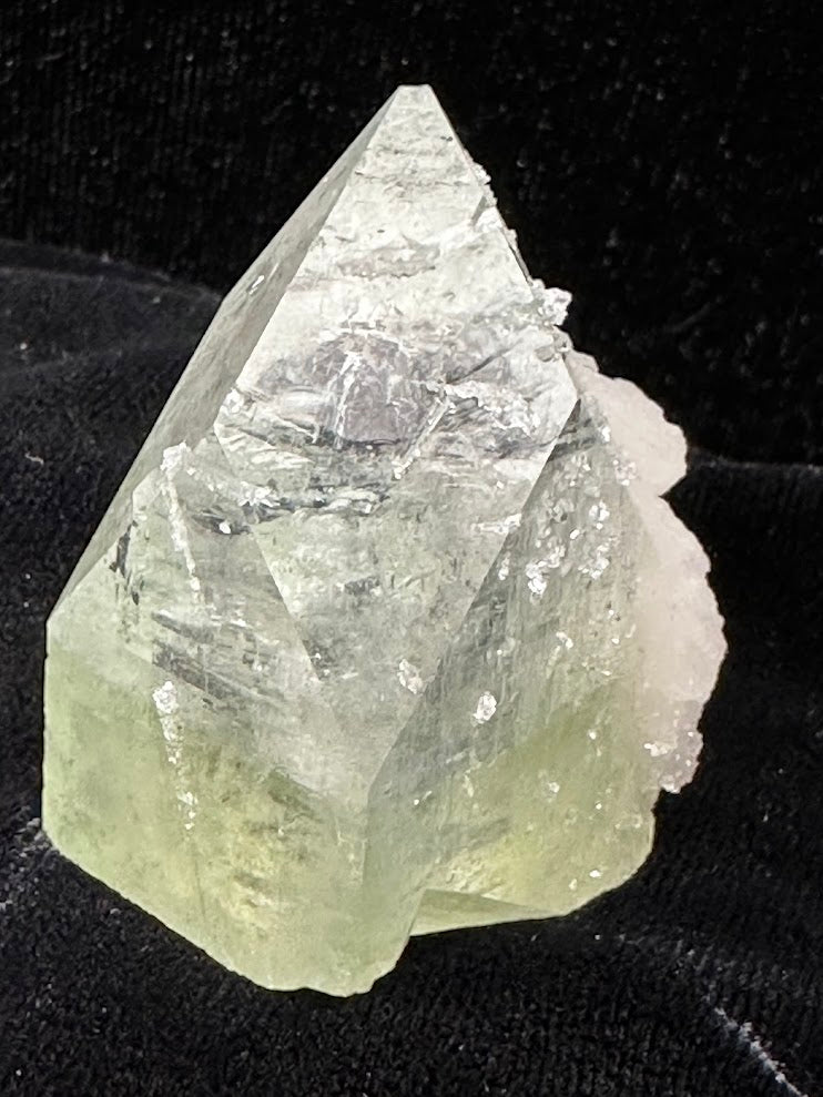 Green Apophyllite with Stilbite