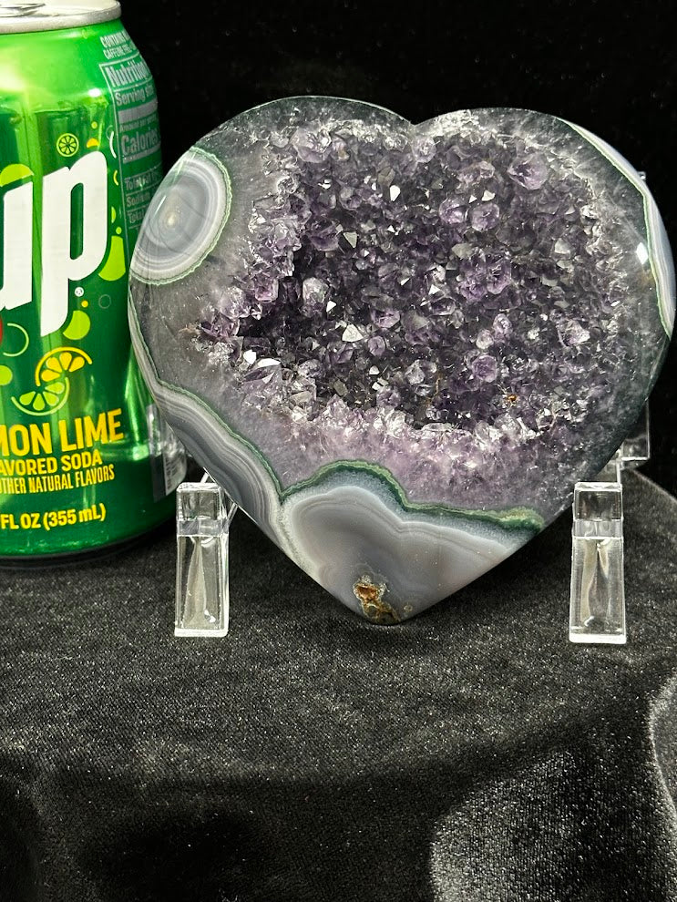 E-Uruguay Amethyst Large Hearts
