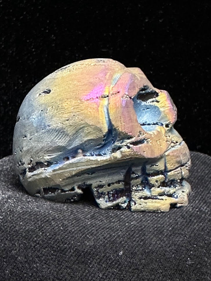 Rainbow Aura Skull -D