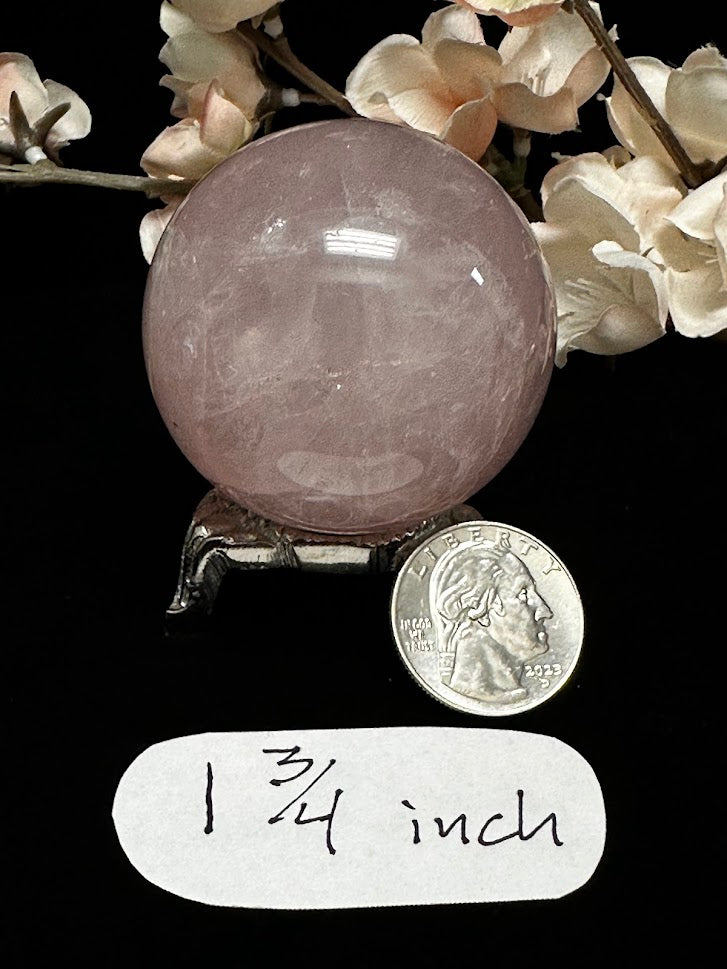 1.75" silver color metal sphere/egg stand