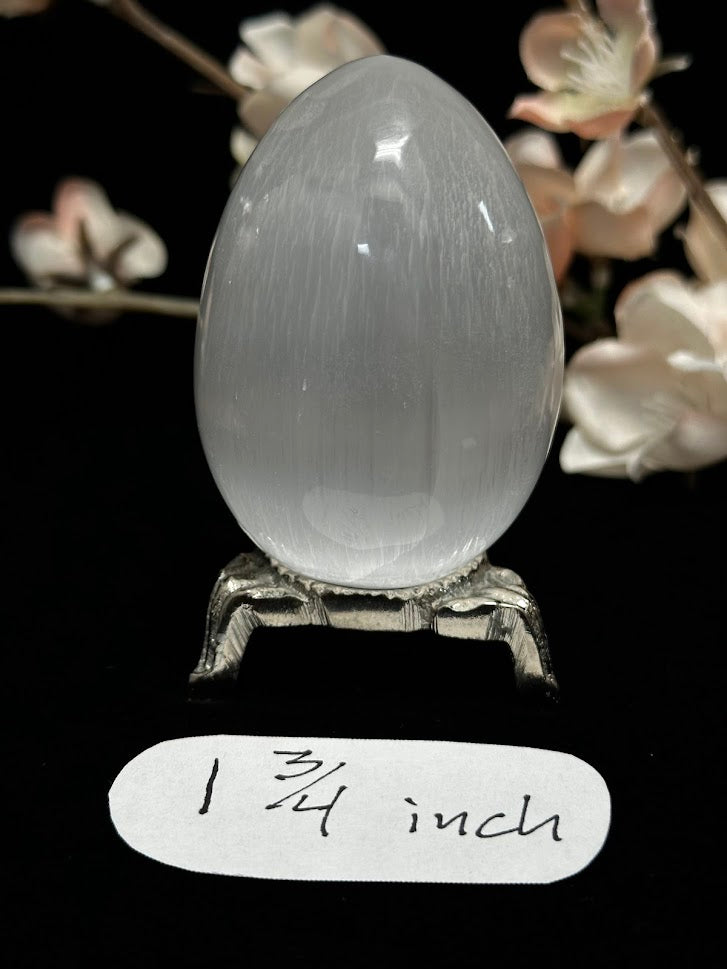 1.75" silver color metal sphere/egg stand