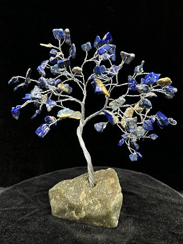 6 Inch Lapis Gem Tree #2