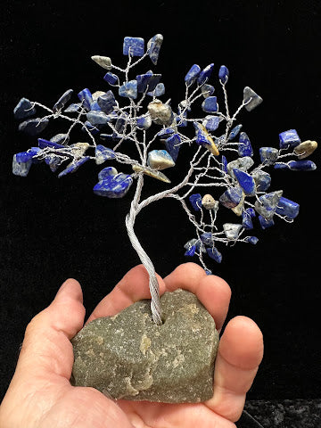 6 Inch Lapis Gem Tree #2