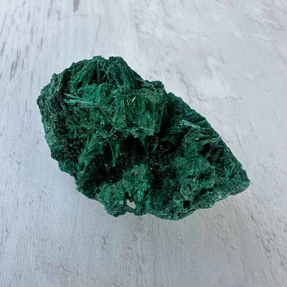 2" Fibrous Malachite E