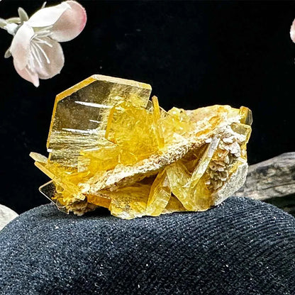 1.5" Glass Windowpane Yellow Barite D