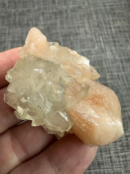 Green Apophyllite with Stilbite