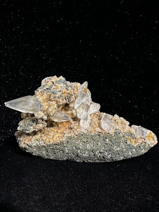 Calcite over Heulandite
