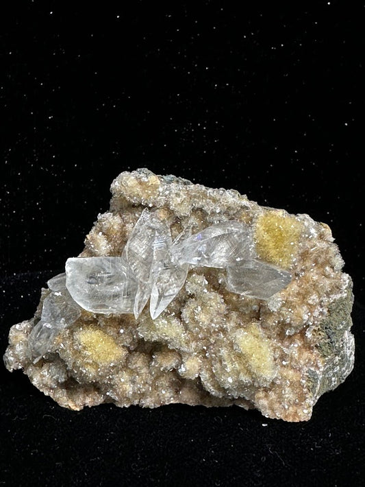 Calcite over Heulandite