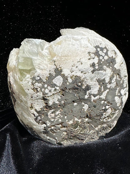 Green Apophyllite with Stilbite and Scolecite
