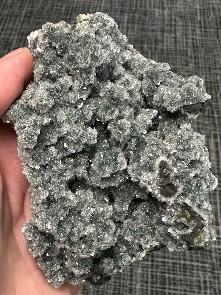 Green Drusy Heulandite Mineral Specimen