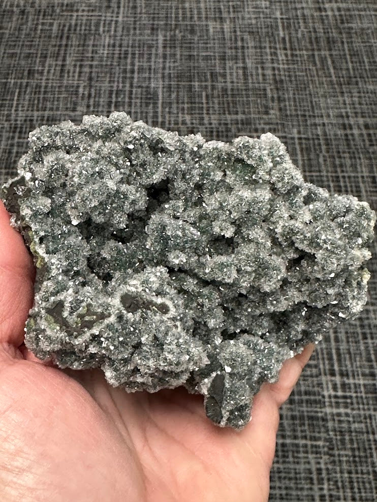 Green Drusy Heulandite Mineral Specimen