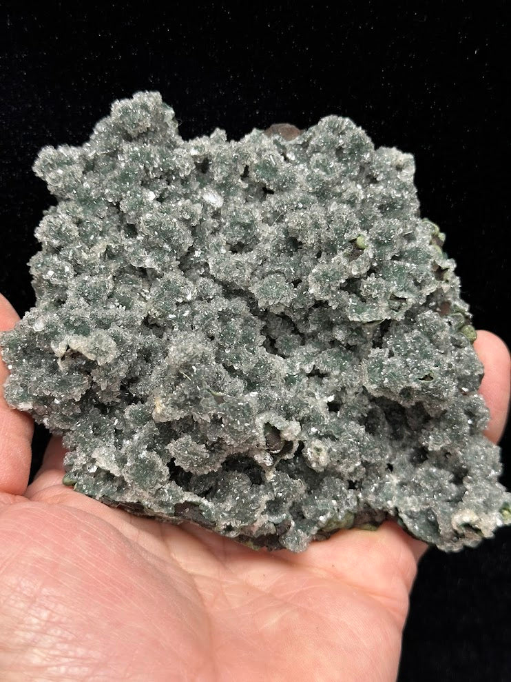 Green Drusy Heulandite Mineral Specimen