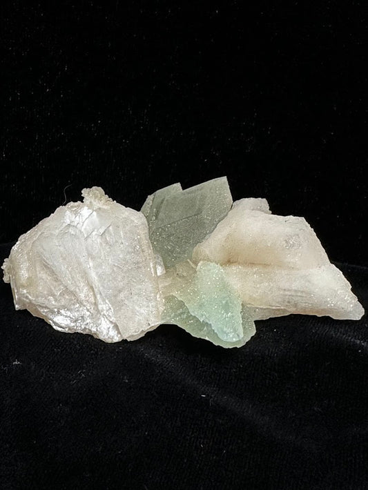 Green Apophyllite with Stilbite