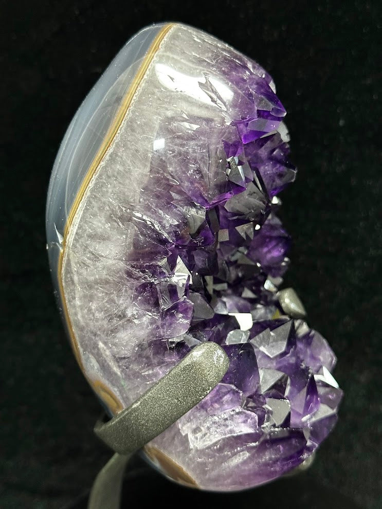 B-Uruguay Amethyst With Custom Stand