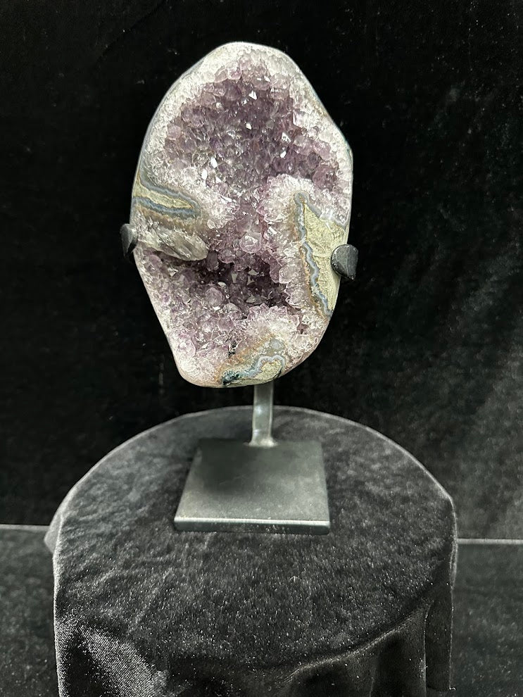 C-Uruguay Amethyst With Custom Stand