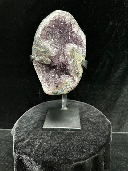 C-Uruguay Amethyst With Custom Stand