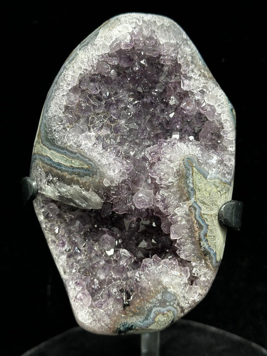 C-Uruguay Amethyst with custom stand