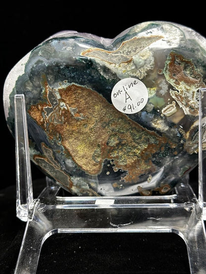 A-Uruguay Amethyst Large Hearts