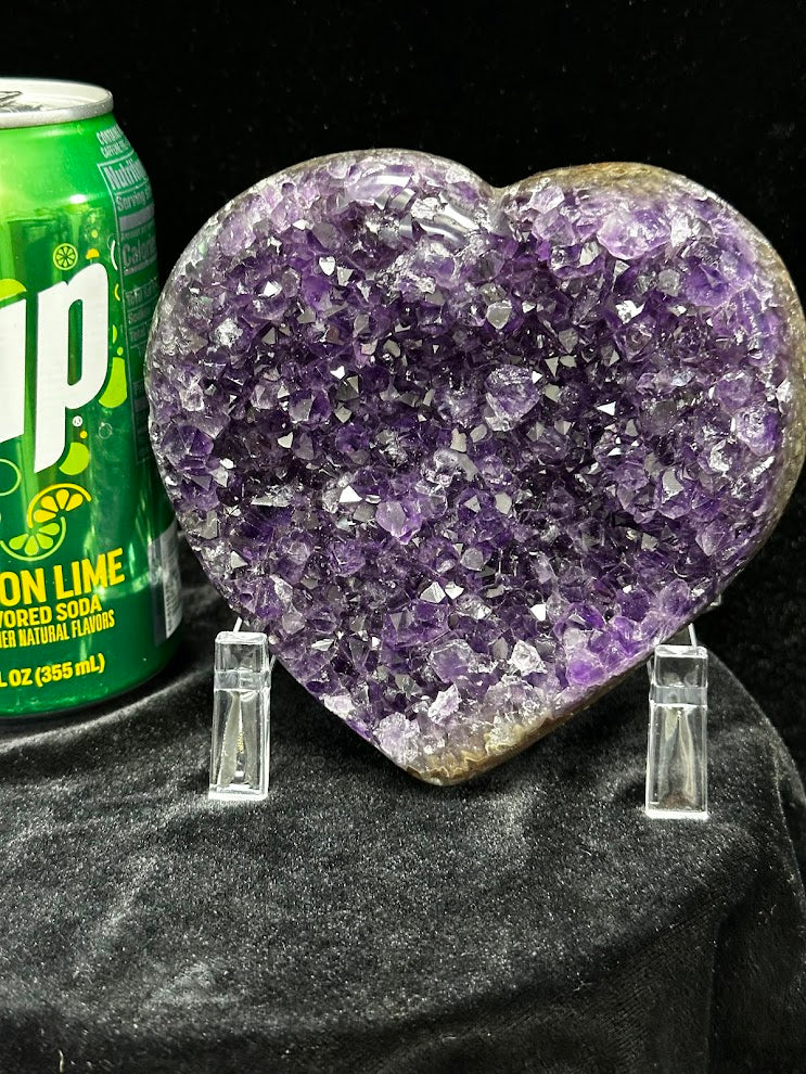 B-Uruguay Amethyst Large Hearts