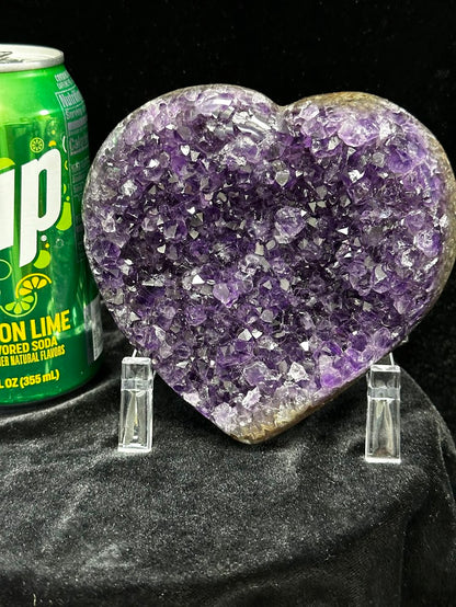 B-Uruguay Amethyst Large Hearts