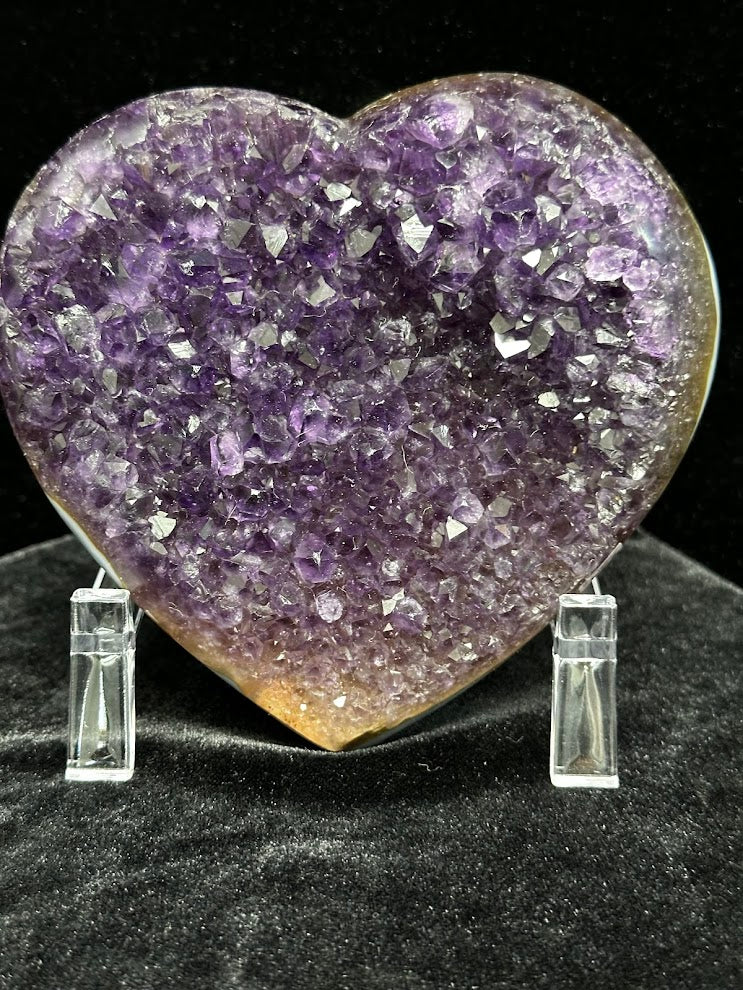 C-Uruguay Amethyst large hearts