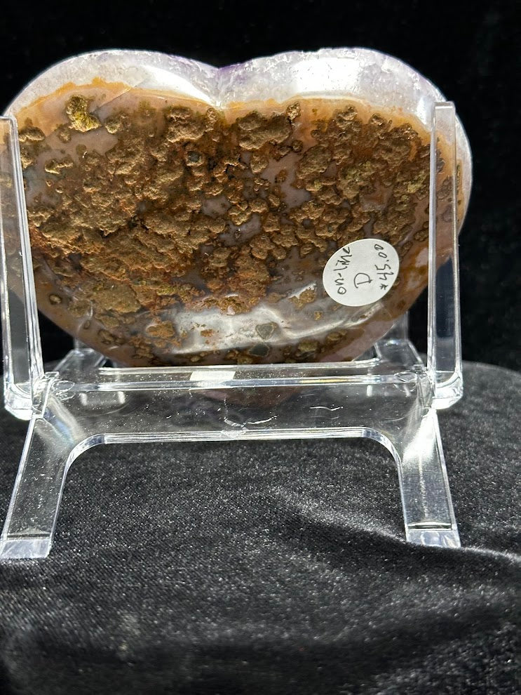D-Uruguay Amethyst Large Hearts