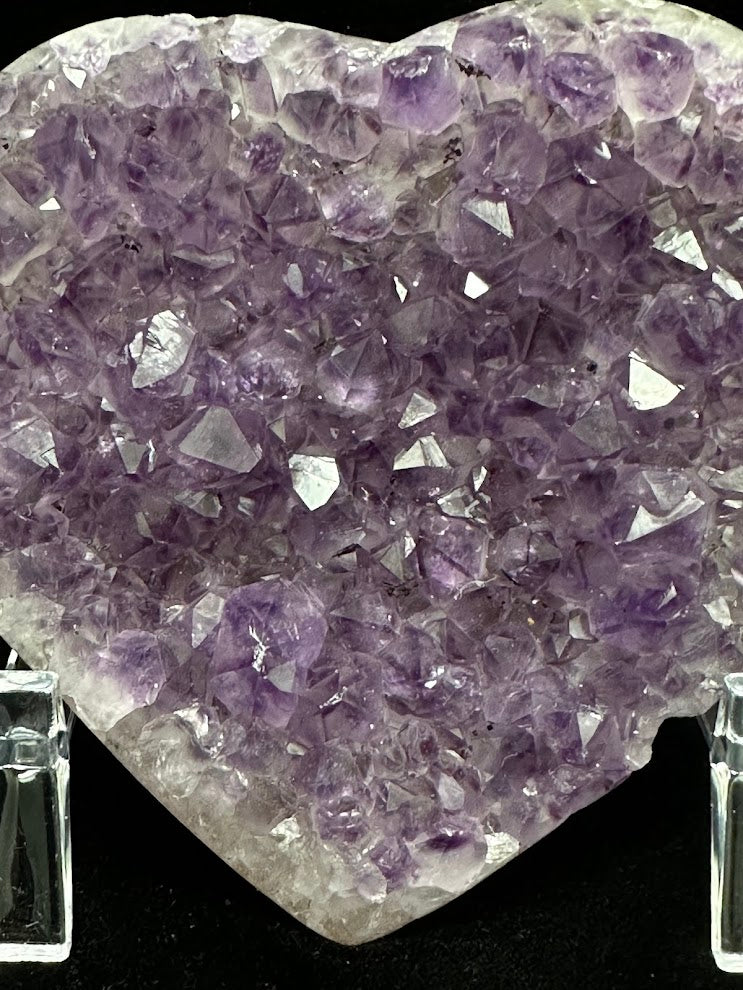 D-Uruguay Amethyst Large Hearts