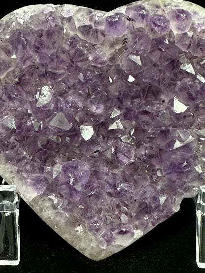 D-Uruguay Amethyst Large Hearts