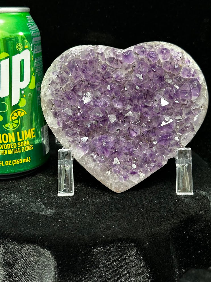 D-Uruguay Amethyst Large Hearts