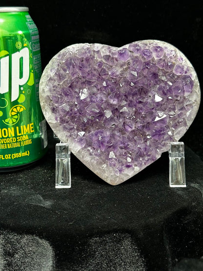 D-Uruguay Amethyst Large Hearts