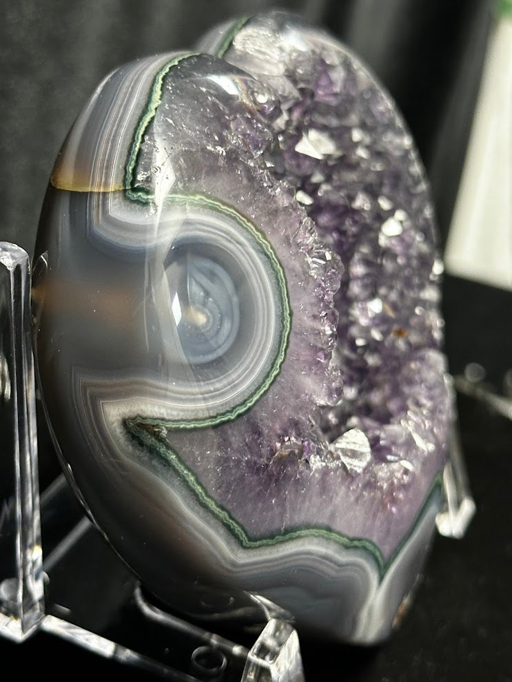 E-Uruguay Amethyst Large Hearts