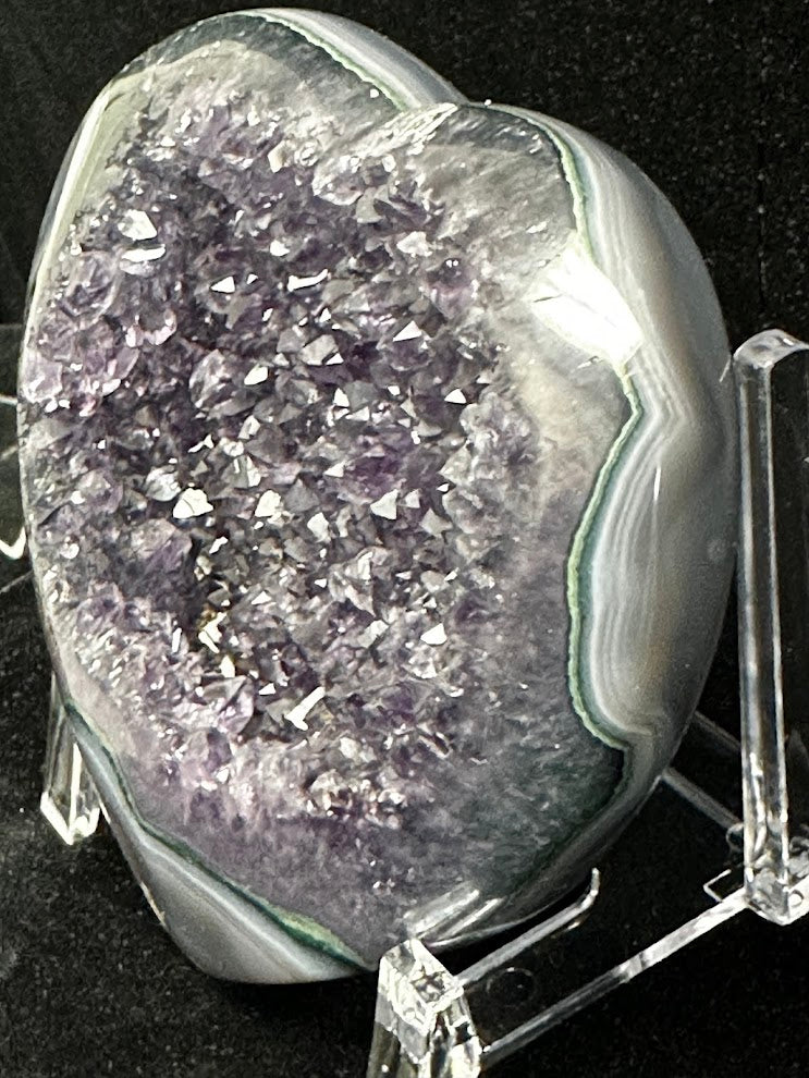 E-Uruguay Amethyst Large Hearts