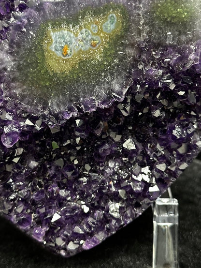 F-Uruguay Amethyst Large Hearts